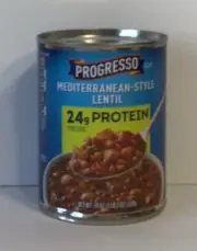 Progresso Mediterranean-Style Lentil Soup 19 oz (Lot of 8) Free Shipping
