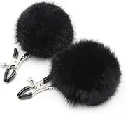 Sex Bondage Metal Nipple Clamp With Plush Ball Fetish Breast Labia Clip Bdsm Bondage Sex Products for Couples on Bed Restraints Toys