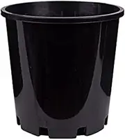 Decor Growers Indoor Seedling Plant Pot, Black, 200 mm Size