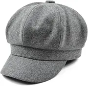 [LIGIGWASH] Woolen Beret Hat Stylish Cabbie Cloche Visor for French Hat Present for Birthdays Holidays