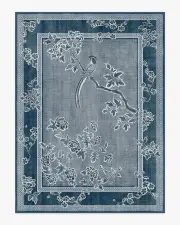 275' x 365' | Machine Washable Runner Rug | Kid & Pet Friendly | Indoor Rug | Draper Blue Rug by Gracie | Ruggable