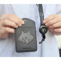 在飛比找蝦皮購物優惠-可愛 驚訝貓 公車掛脖卡夾證件套 自由伸縮 證件感應 磁扣卡