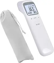 EZONEDEAL Digital LCD Infared Thermometer Gun Forehead Thermometer with Surface Function-White