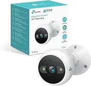 Kasa Smart 4MP 2K Security Camera Outdoor Wired, IP65, Starlight Sensor & 98 Ft Night Vision, 2-Way Audio w/Siren, Cloud/SD Card Storage, Alexa &Google Assistant Compatible(KC420WS), White (UK Version)