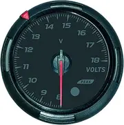 ALAGPNPMZH 60MM Tachometer for Boat 0~9000 RPM Meter Vacuum Water Temp Oil Temperature Oil Press Gauge 64 Colors for Car Truck Motorcycle Speedometer(Voltmeter)