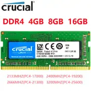 Crucial DDR4 4GB 8GB 16GB 2133 2400 2666 LAPTOP SPEICHER SODIMM NOTEBOOK-RAM