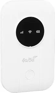4G/5G WiFi Hotspot, Portable USB Modem, 300Mbps Mobile Hotspot Connect Up to 10 Devices, 3200MAh Router with SIM Card Slot for Travel, Business Trip, Work