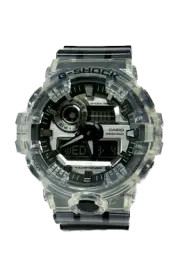 Casio G-Shock GA700SK-1 Resin transparent Band Metallic Face skeleton watch