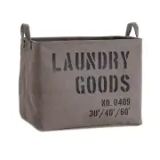 Danya B. LY117 Decorative Canvas Laundry Basket with Handles - Portable Colla...