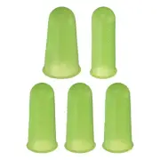 10Pcs Rubber Fingers Tips Finger Protectors Silicone Thimble 3 Sizes Green