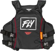 Fly Racing 221-30300L Pullover Nylon Floatation Vest Lg Black/White/Red