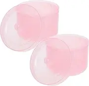 Nail Art Tool Cleaning Cup 2pcs Nail Art Tool Sterilizer Cup Nail Tools Cleaning Tray Box Container Net Basket Manicure Tools Jar Soak Box Pink