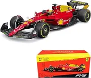 Bburago 1/43 - Scuderia Ferrari F1 Team F1-75 Signature w/Helmet Die cast Adults Model Car Display F1 Monza GP Italy Collection (#16 Charles Leclerc)