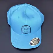 Travis Mathew Shark Sighting Golf Hat Cap Stellar Blue Flexfit NEW One Size