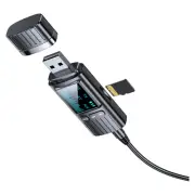 Bluetooth 5.4 Audio Receiver Transmitter AUX USB Audio Adapter LED Dispaly TF Ca