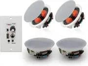 6.5'' Bluetooth in Wall in Ceiling Speakers 600W 2-Way Flush Mount Speakers Syst