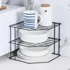 Black/White 3 Layer Drain Organization Rack Sink Storage Rack Cupboard Pantry