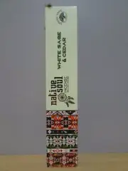 White Sage & Cedar ~ Smudge Incense Sticks 1 x Pack Green Tree - Native Soul