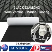 EVA Foam Boat Flooring Sheet Anti slip Marine Sea Decking Carpet , Black Diamond