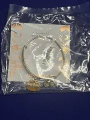 Alex And Ani Halloween HEY THERE PUMPKIN Charm Bangle Bracelet NEW Shiny Gold