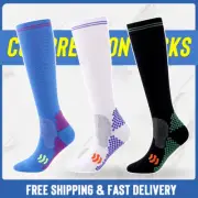 3Pair Graduated Medical Compression Socks for Women Men 20-30mmhg Knee High Sock