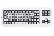 Clevy Contrast Keyboard - USB Large Print Keyboard to Help Visually Impaired