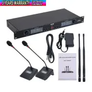 TZT U608 Professional UHF Microphone Wireless System + 2 Gooseneck Microphones