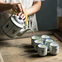 在飛比找ETMall東森購物網優惠-TVB香港中式茶杯農家樂青花瓷