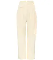 [LOW CLASSIC] LOW CLASSIC High-rise straight cotton pants AU 12 neutrals