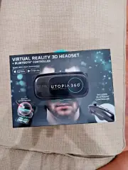 EMERGE UTOPIA 360 VIRTUAL REALITY 3D VR HEADSET W / BLUETOOTH CONTROLLER