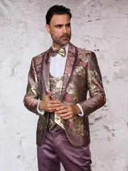 NWT 38R MAROON MENS SUIT, SLIM FIT, 2 SIDE VENT, FLAT FRONT PANTS,