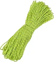 uxcell 2 mm 197FT Reflective Guyline Camping Paracord [1PCS] - Guy Lines Ultralight Thin Cord Rope 3 Strands Paracord Use for Camping Tents & Tarps & Hiking - [Fluorescent Green]