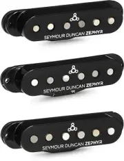 Seymour Duncan Zephyr Silver Strat Pickup Set - Black/Silver