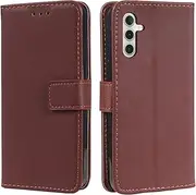 Compatible with Samsung Galaxy A05s 4G Wallet Magnetic Closure Case Cover,Compatible with Samsung Galaxy A05s 4G Flip Kickstand Case Brown