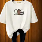 特價 O SHOP 女士 T 恤 PRINT LOGO BEAR GALAXY PRINT 890