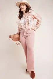 Anthropologie Pilcro High-Rise Bootcut Corduroy Pants Size 24W. B19