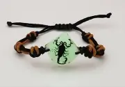 GITD Scorpion Diamond Bracelet goth punk occult alternative taxidermy