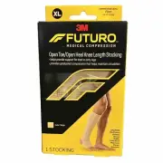 FUTURO Open Toe/Open Heel Knee Length Stocking Firm Compression (20-30 mm/Hg)