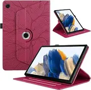 AsWant Case for Samsung Galaxy Tab A8 10.5-Inch 2022 (SM-X200/X205/X207), Multi-Angle Smart Cover Ultra Slim Auto Wake/Sleep (Red)
