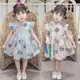 【YAOEENH】100-150CM 女童洋裝 中國風洋裝 中兒童甜美可愛碎花公主裙 現貨 快速出貨