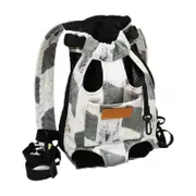 ANYWAGS Pet Carrier Patches 3XL Denim Breathable Travel Backpack for Large 3XL Pets with Pockets for Carrying Supplies