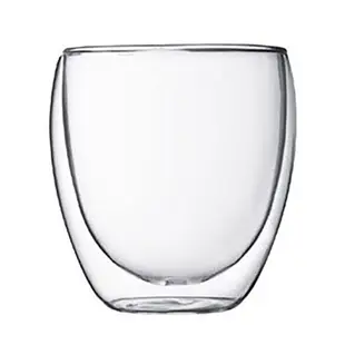 eNoska義諾斯卡 蛋形雙層玻璃杯 250ml 雙杯組/2個/盒｜史泰博EZ購