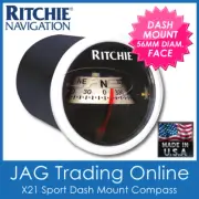 RITCHIE SPORT WHITE X23 DASH MOUNT COMPASS - Marine Boat RV Instrument Panel