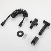 SUS304 Shower Head Douche Hand Held Bidet Toilet Spray Jet Spray Head Black