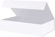 MALICPLUS Extra Large Gift Box 43.18 x 27.94 x 10.16 CM With Lid for Clothes and Large Gifts (Matte White)