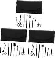 FOMIYES Sets Complete Eyebrow Grooming Kit Razor Tweezers Scissors Comb Curler for Women's Routine Pcs