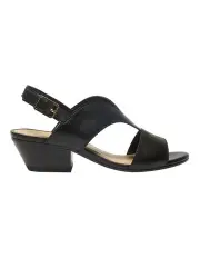 [Easy Steps] Valetta Sandals in Black Leather