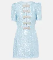 [Rebecca Vallance] Rebecca Vallance x Nicky Hilton Leyla sequined minidress UK 14 blue