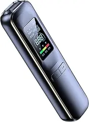 Alcohol Breathalyzer, Digital Alcohol Tester, Breathalyzer with LCD Display, USB Rechargeable, Lightweight and Portable, 9.8x2.63x1.55cm for Driving Safety, Health Monitoring