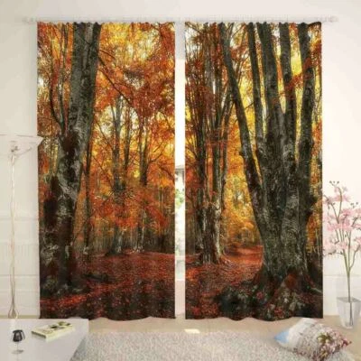 Search Specific Tree 3D Curtain Blockout Photo Printing Curtains Drape Fabric
